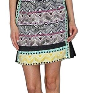 Nanette Lepore Geometric Patterned Pencil Skirt